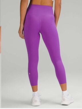 lululemon Purple High-Waist Cropped Leggings 23"